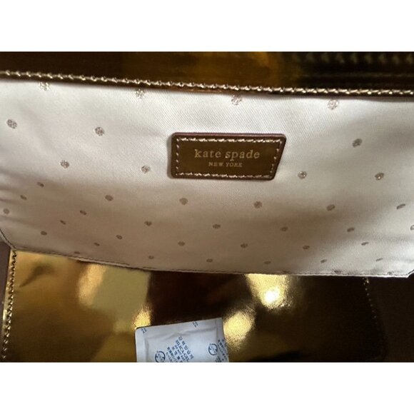 Kate Spade Small Coal Tote in Metallic London Bronze - NWT* - Picture 4 of 9